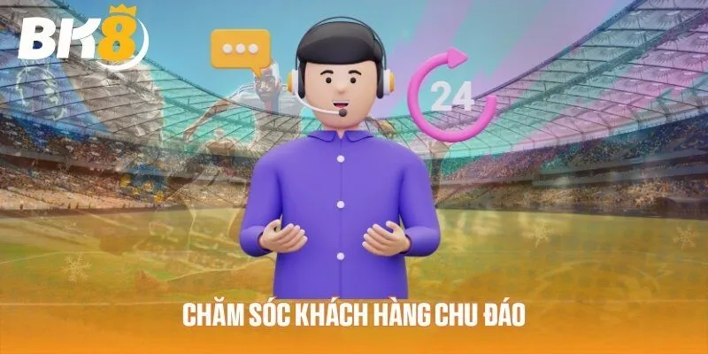 Đội ngũ nhân viên chăm sóc người chơi tận tình