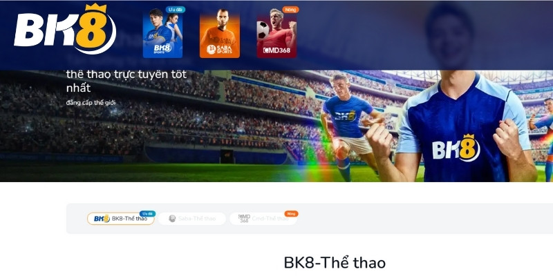 Top các sảnh cược thể thao hot nhất tại BK8
